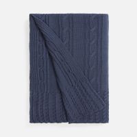 Плед Remitti, серо-синий (сланец)