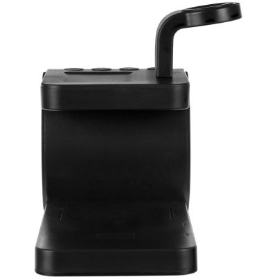 Станция беспроводной зарядки с часами fullStack, черная-4