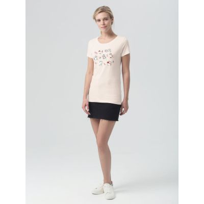 Футболка женская «Котэ», розовая-2