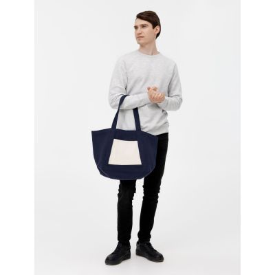 Шопер Shophop, синий с неокрашенным-8