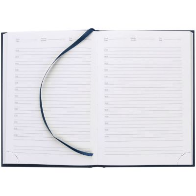 Ежедневник Lotus, недатированный, синий-4