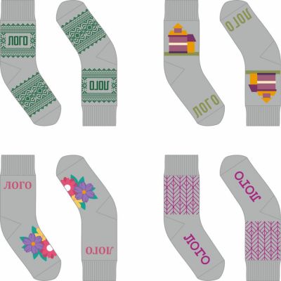 Носки махровые Fluffy на заказ-0