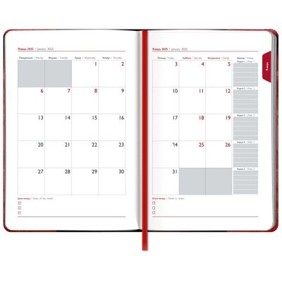 Ежедневник Faro, датированный, красный-3