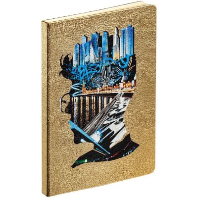 Блокнот Moscow Boy, золотистый-2