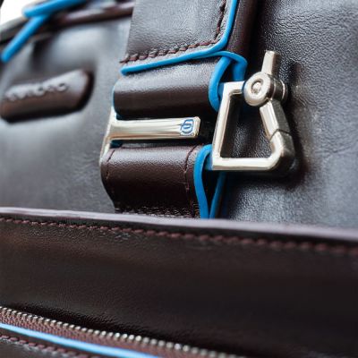 Сумка мужская для ноутбука Piquadro Blue Square, коричневая-5