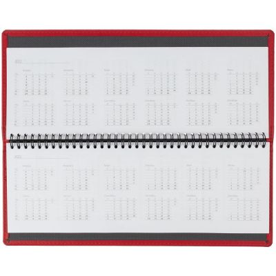 Планинг Latte, недатированный, красный-3