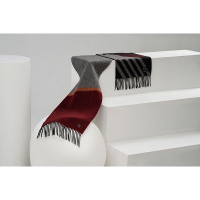 Шарф Charming, коричневый с оранжевым-11