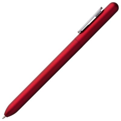 Ручка шариковая Slider Silver, красный металлик-2