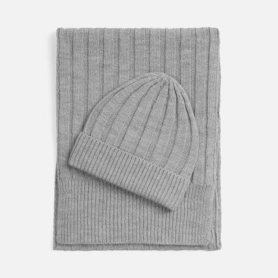 Шарф Bellish, светло-серый меланж-3