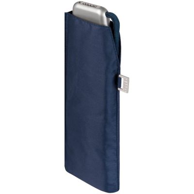 Зонт складной Carbonsteel Slim, темно-синий-2