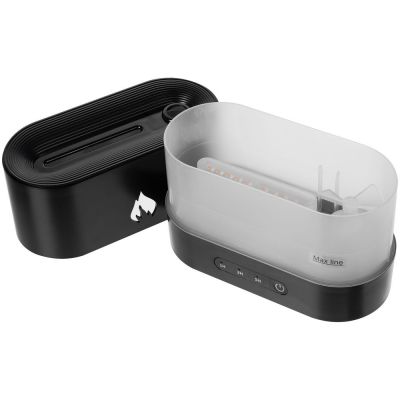 Увлажнитель-ароматизатор с имитацией пламени Fuego, черный-8