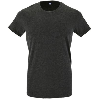 Футболка мужская Regent Fit 150, черный меланж-0