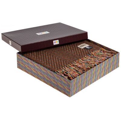 Плед Brera Testa Di Moro, коричневый-5