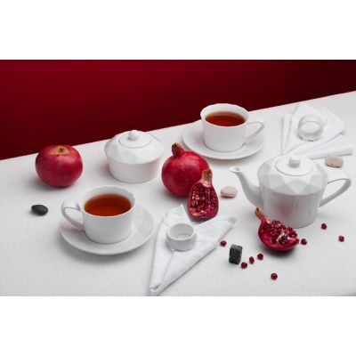 Сахарница Diamante Bianco, белая-3