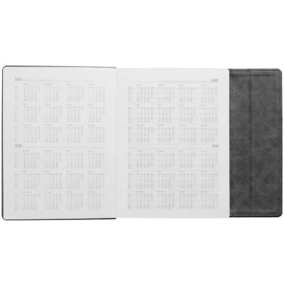 Ежедневник Flap на заказ, недатированный, серый-5