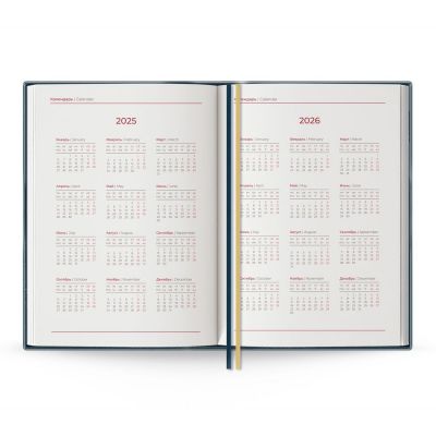 Ежедневник Ronda, датированный, сине-зеленый-7