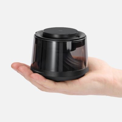 Bluetooth-колонка с подсветкой и беспроводной зарядкой Quantium, черная-3