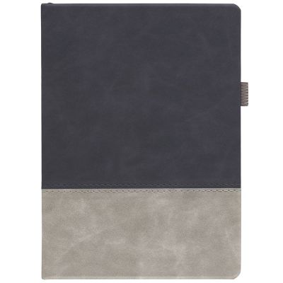 Ежедневник Horizon, недатированный, серый с черным-0