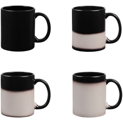 Кружка-хамелеон «Королева», матовая, черная-4