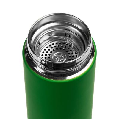 Термос с ситечком Percola, зеленый-2