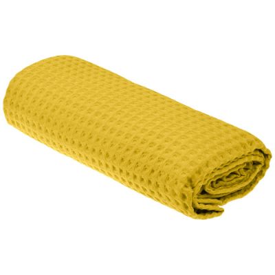 Плед Boho, горчичный-5