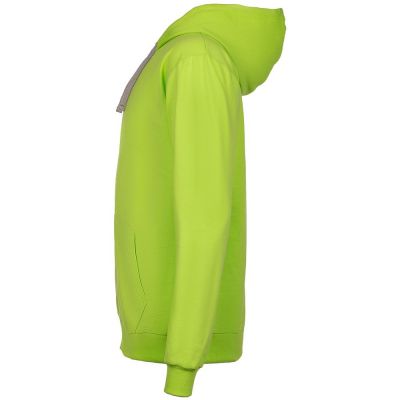 Толстовка на молнии с капюшоном Unit Siverga, зеленое яблоко-2