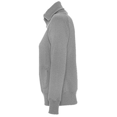 Толстовка женская на молнии Soda 280 серый меланж-2