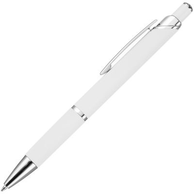 Ручка шариковая Chromos Soft Touch, белая-2