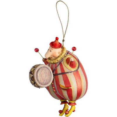 Набор из 3 елочных игрушек Circus Collection: барабанщик, акробат и слон-3