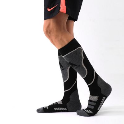 Термоноски высокие Monterno Sport, черные с серым-3