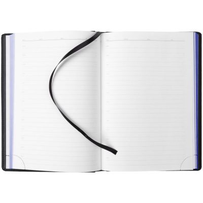 Ежедневник Mobile, недатированный, черный с синим-6