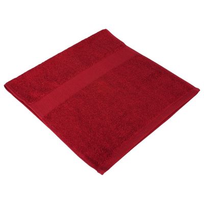 Полотенце махровое Soft Me Small, бордовое-0