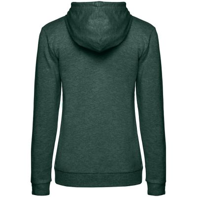 Толстовка с капюшоном женская Hoodie, темно-зеленый меланж-1