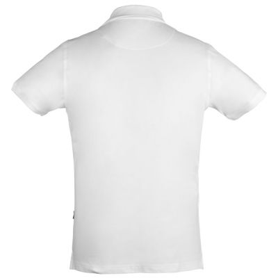 Рубашка поло стретч мужская Eagle, белая-1