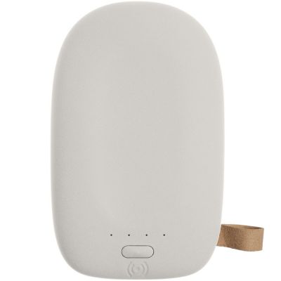 Аккумулятор с беспроводной зарядкой Pebble Wireless 9000 мАч, светло-серый-3