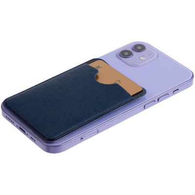 Чехол для карты на телефон Devon, синий с черным-2