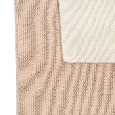 Шарф Real Talk Duo, молочный с бежевым-2