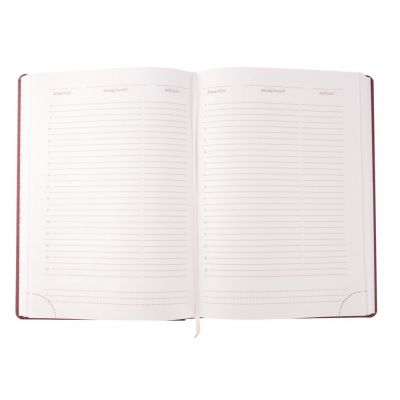 Ежедневник Nebraska, недатированный, бордовый-3