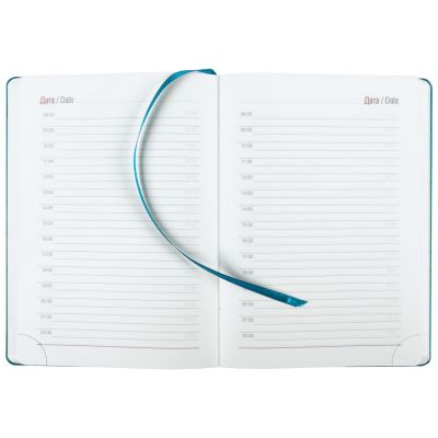 Ежедневник Gems, недатированный, бирюзовый-4