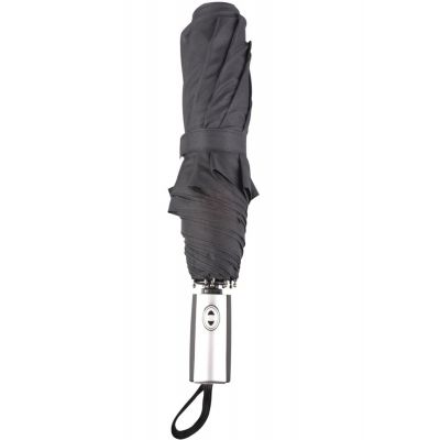 Зонт складной Fiber, черный-3