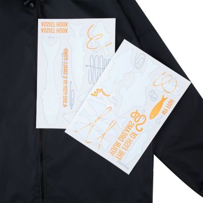 Дождевик с термонаклейками Fish of Your Dreams, черный-1