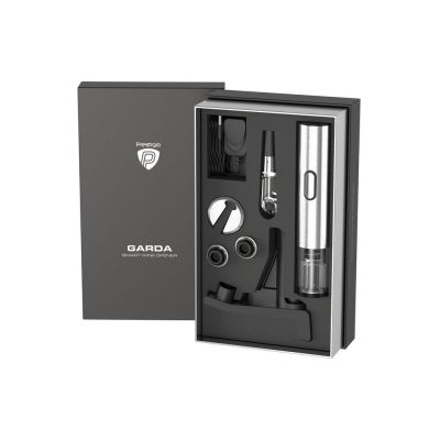 Винный набор с электрическим штопором Garda, серебристый-5