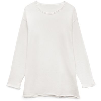 Лонгслив унисекс Siluetti Fuori, молочно-белый-0