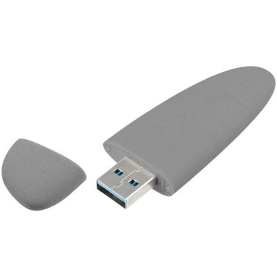 Флешка Pebble Type-C, USB 3.0, серая, 16 Гб-2