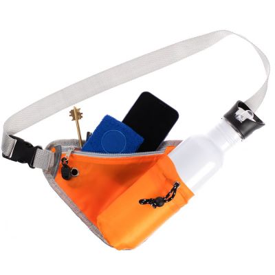 Сумка поясная с отделением для бутылки Waterun, оранжевая-3