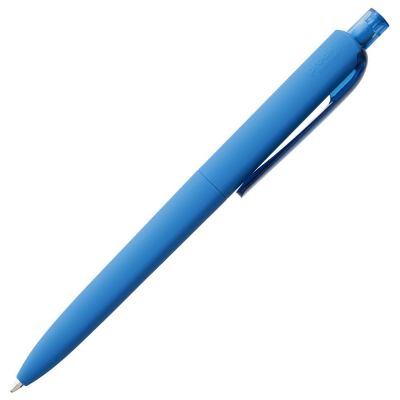 Ручка шариковая Prodir DS8 PRR-T Soft Touch, голубая-2