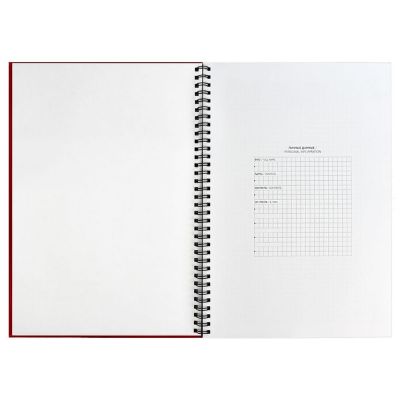 Ежедневник Notera Maxi, недатированный, красный-3