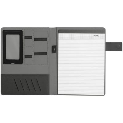 Папка с блокнотом Delegate, темно-серая-2