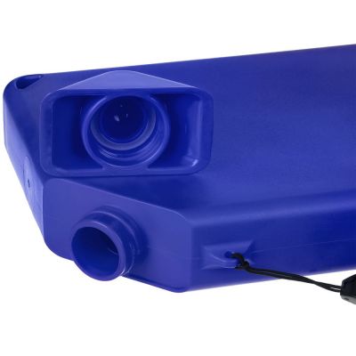 Плоская бутылка для воды Flacon, синяя-5