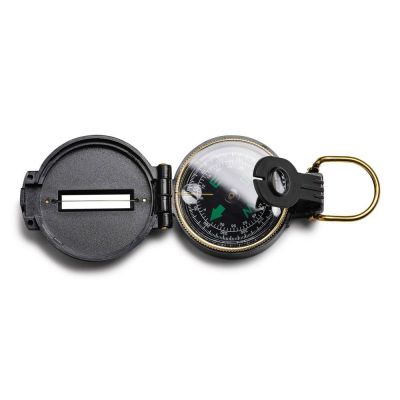 Туристический компас Azimuth, черный с золотой каймой-2